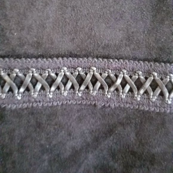 NWT | Stylish | Faux Suede | Black | Fringe Bottom | Sleeveless | Size: L - Picture 4 of 16